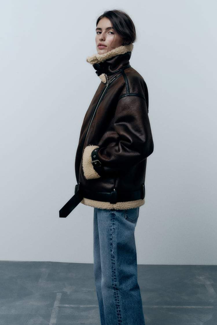 Valenzora | Jacket with faux leather lapels