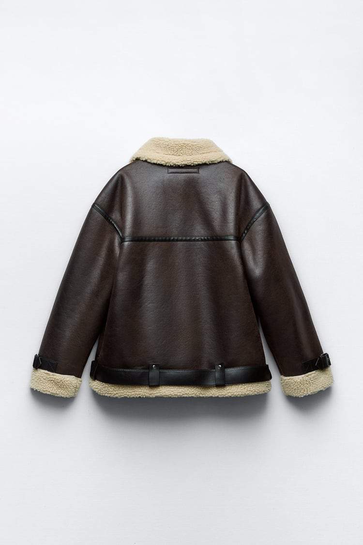 Valenzora | Jacket with faux leather lapels