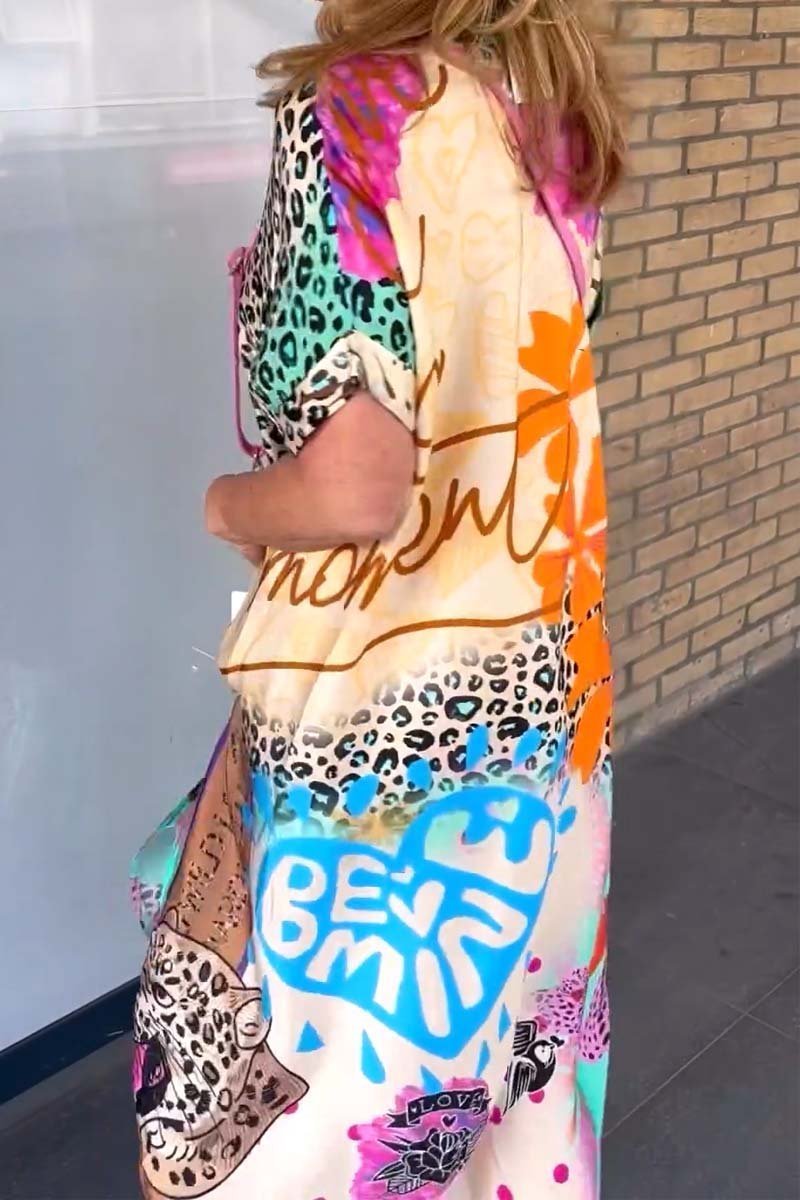 Valenzora | Midikleid mit Animal-Print