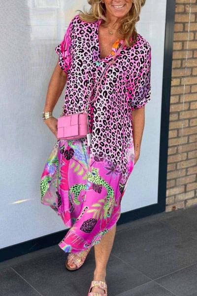 Valenzora | Midikleid mit Animal-Print