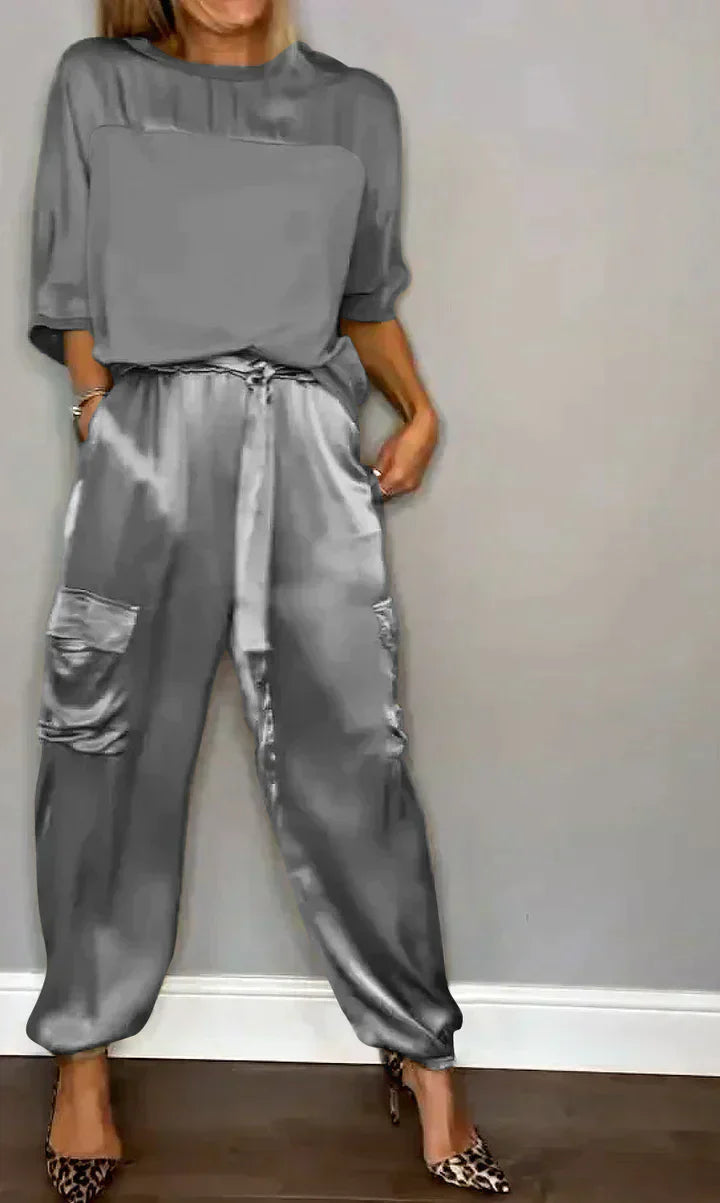 Valenzora | Satin-Jumpsuit