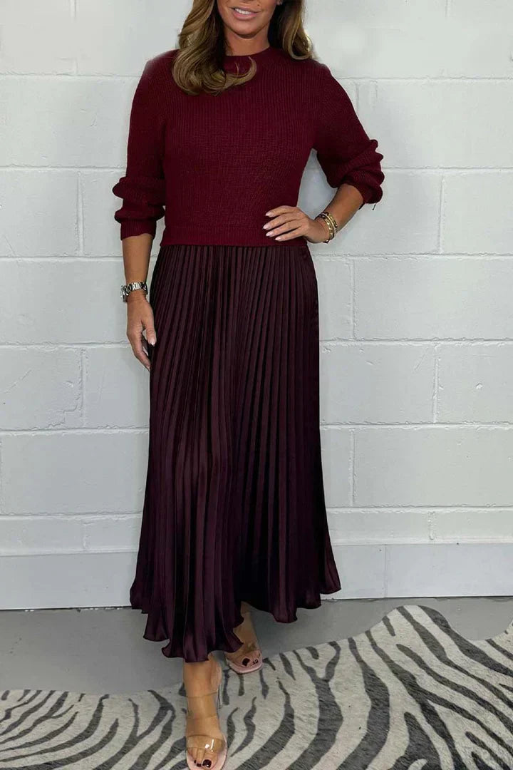 Valenzora | Elegant 2-in-1 dress-sweater