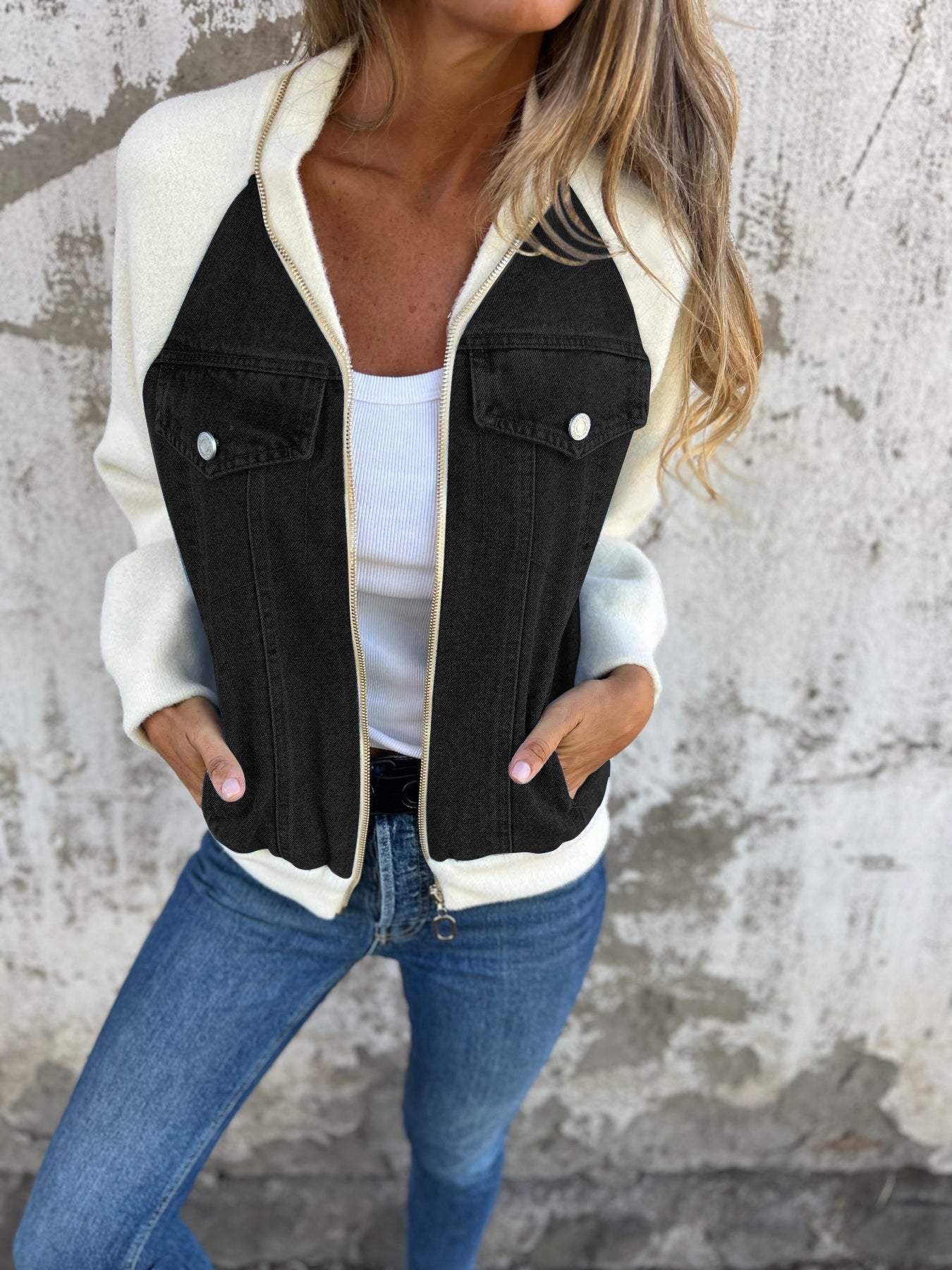 Valenzora - Modern Trendy Denim Jacket