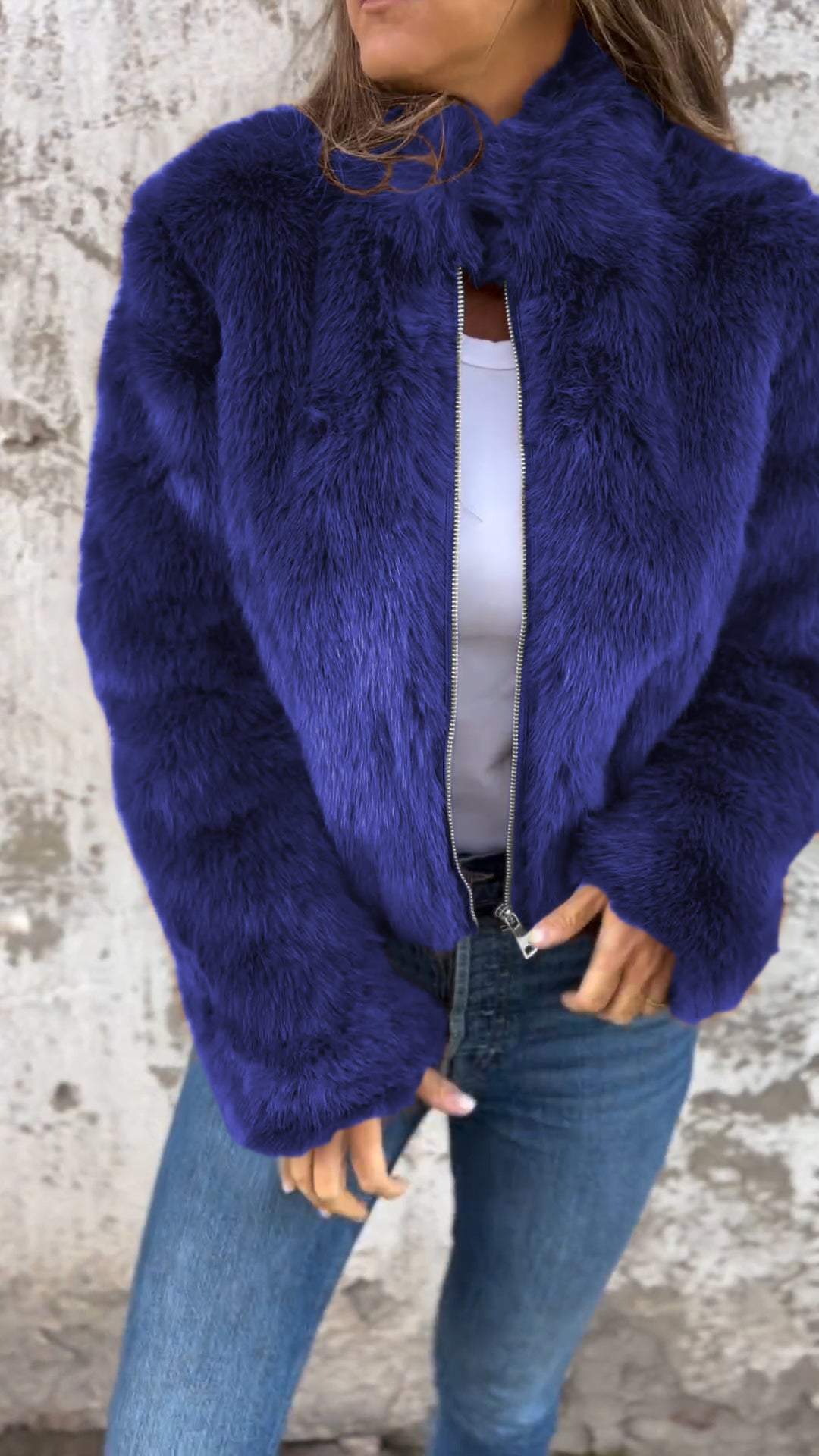 Valenzora | Kunstpelzjacke