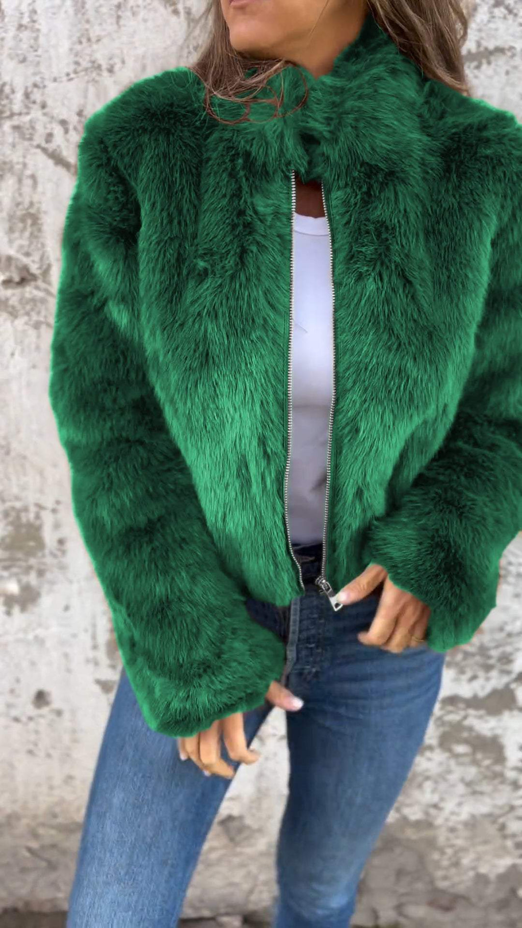 Valenzora | Kunstpelzjacke