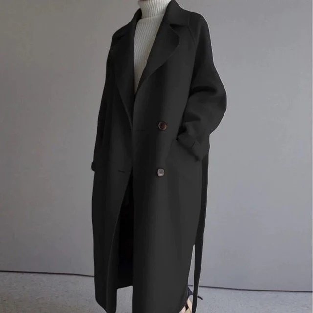 Valenzora | Long Trench Coat Jas Cashmere Women's