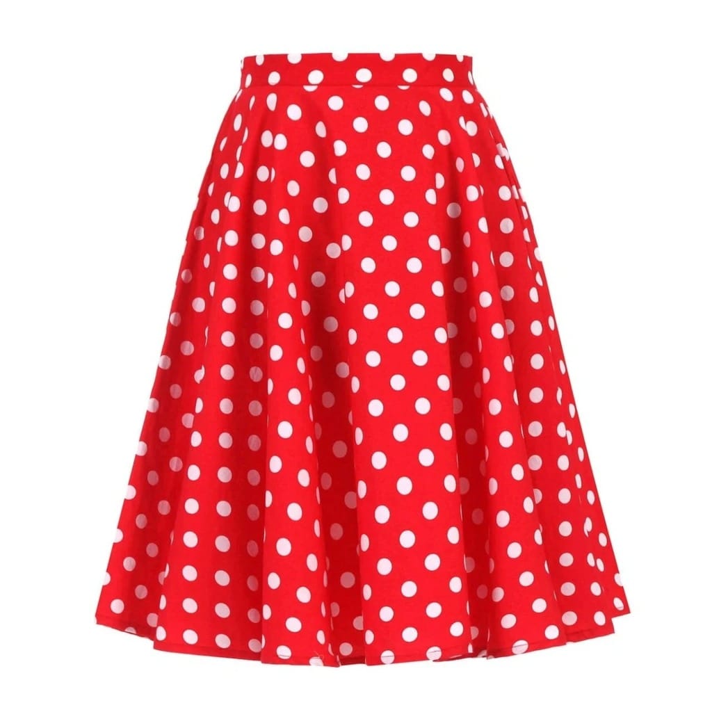 Valenzora | Vintage Rock Red White Polka Dots