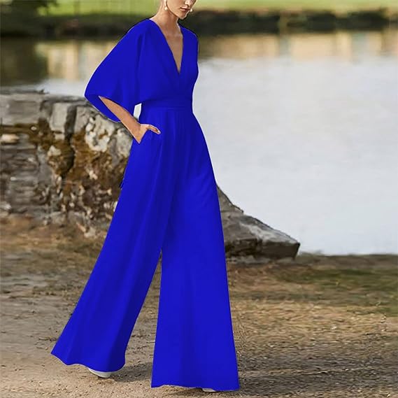 Elegant V-neck jumpsuit