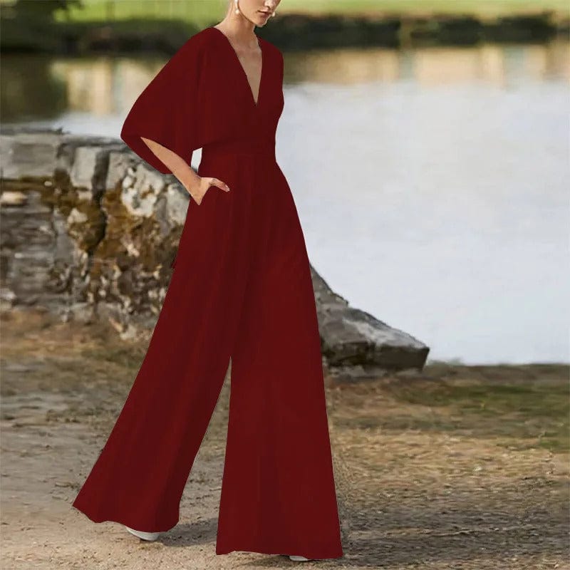 Elegant V-neck jumpsuit