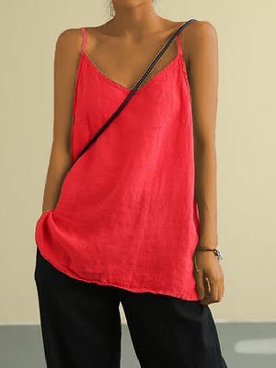 Valenzora | Airy linen long top for women