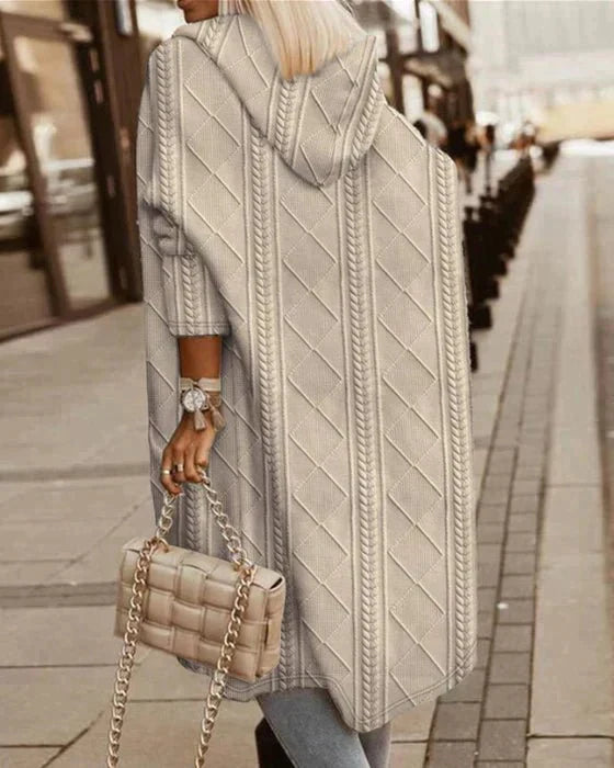 Valenzora - Long cardigan with hood