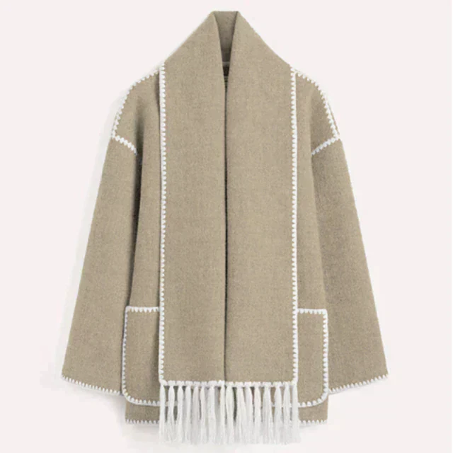 Valenzora – Statement-Jacke mit Schal