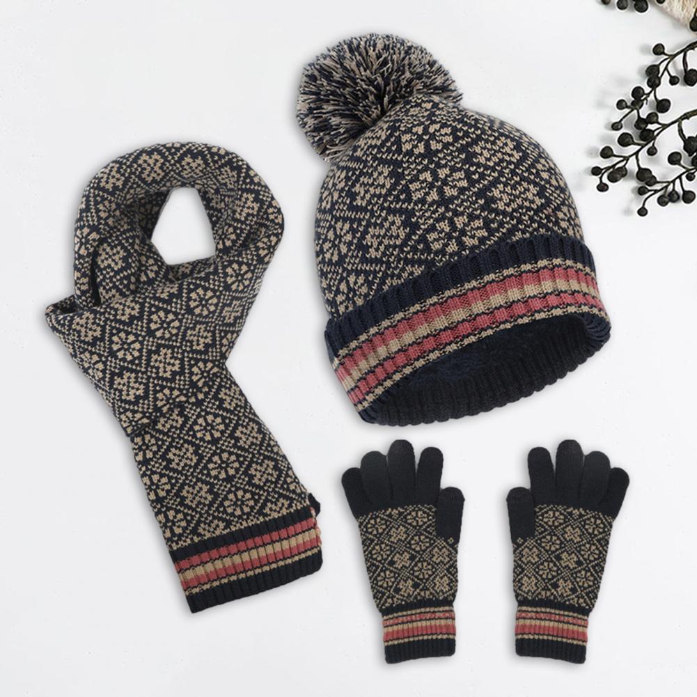 Valenzora | Lässiges 4-teiliges warmes Strickset für Damen für Herbst/Winter