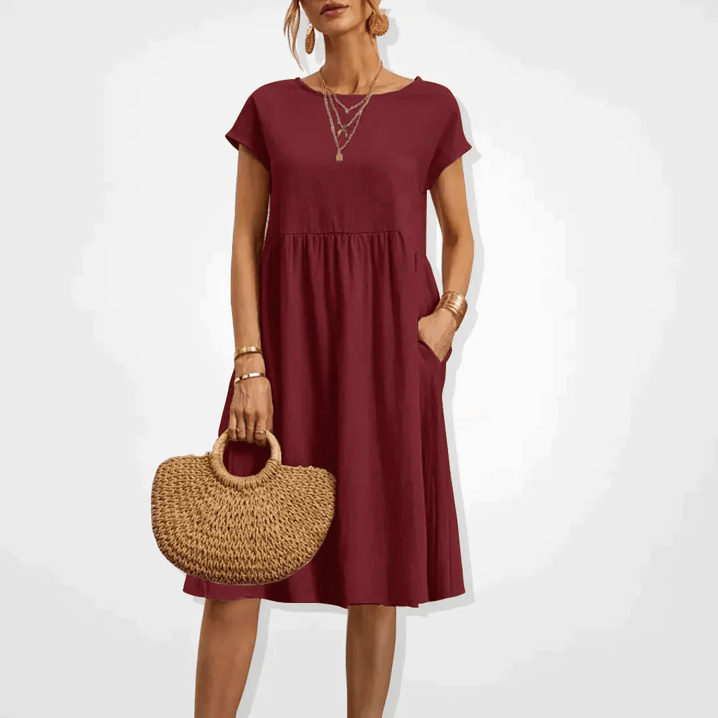 Valenzora | Women's Dress Stylish Midi Dress Summery Elegance