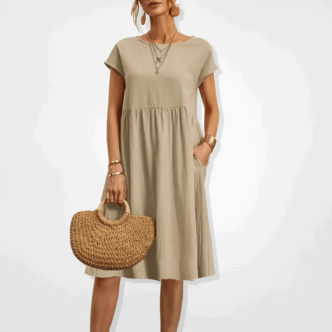 Valenzora | Women's Dress Stylish Midi Dress Summery Elegance