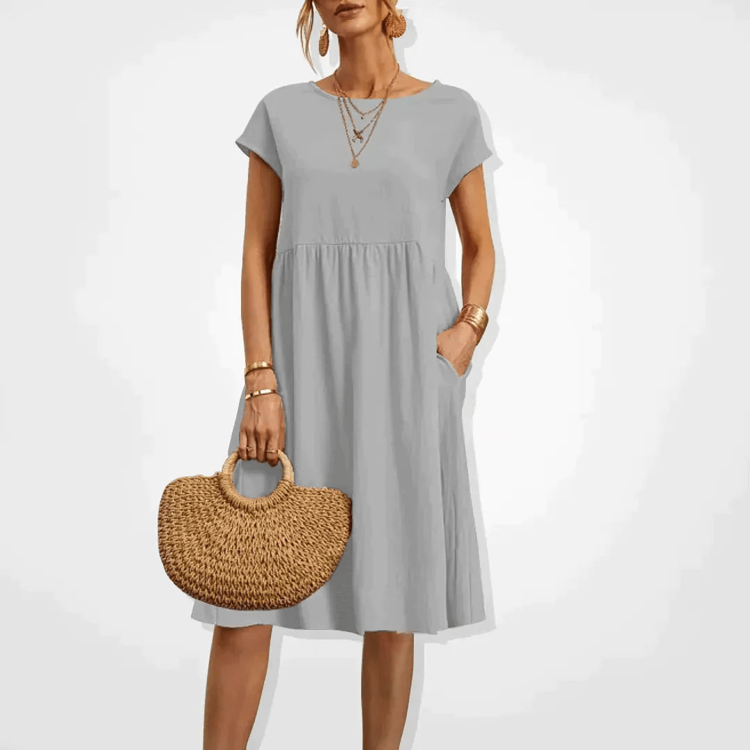 Valenzora | Women's Dress Stylish Midi Dress Summery Elegance