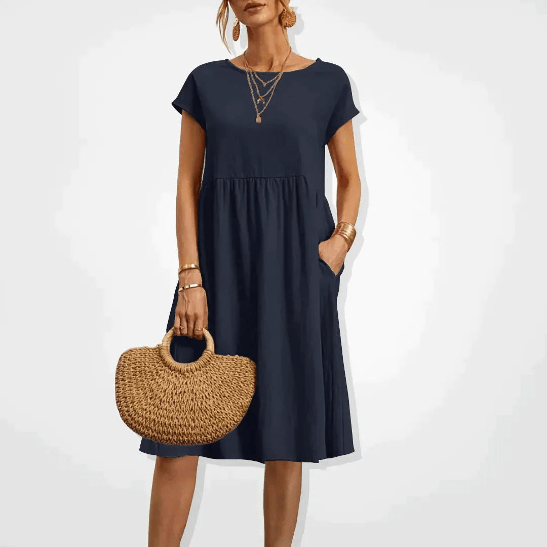 Valenzora | Women's Dress Stylish Midi Dress Summery Elegance