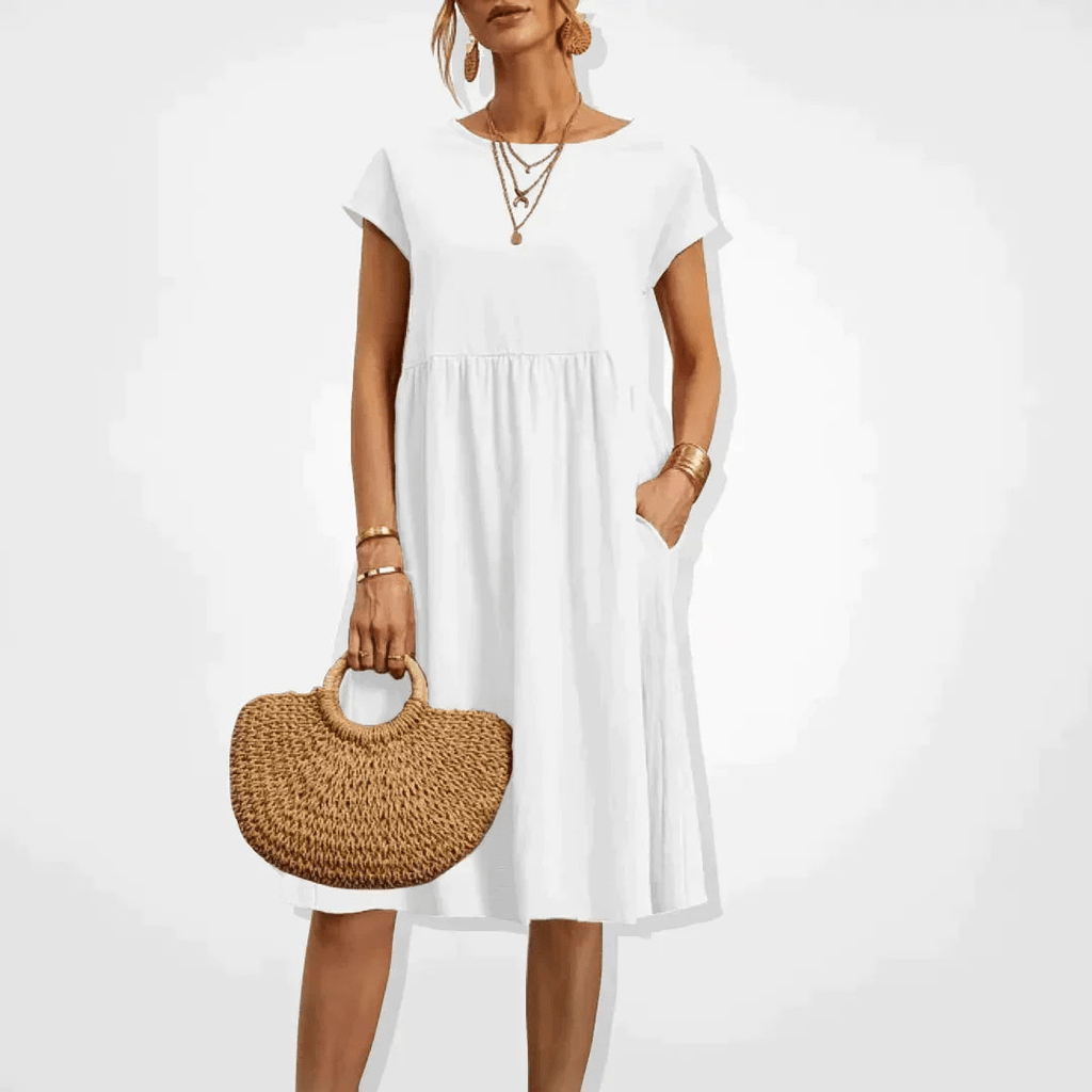 Valenzora | Women's Dress Stylish Midi Dress Summery Elegance