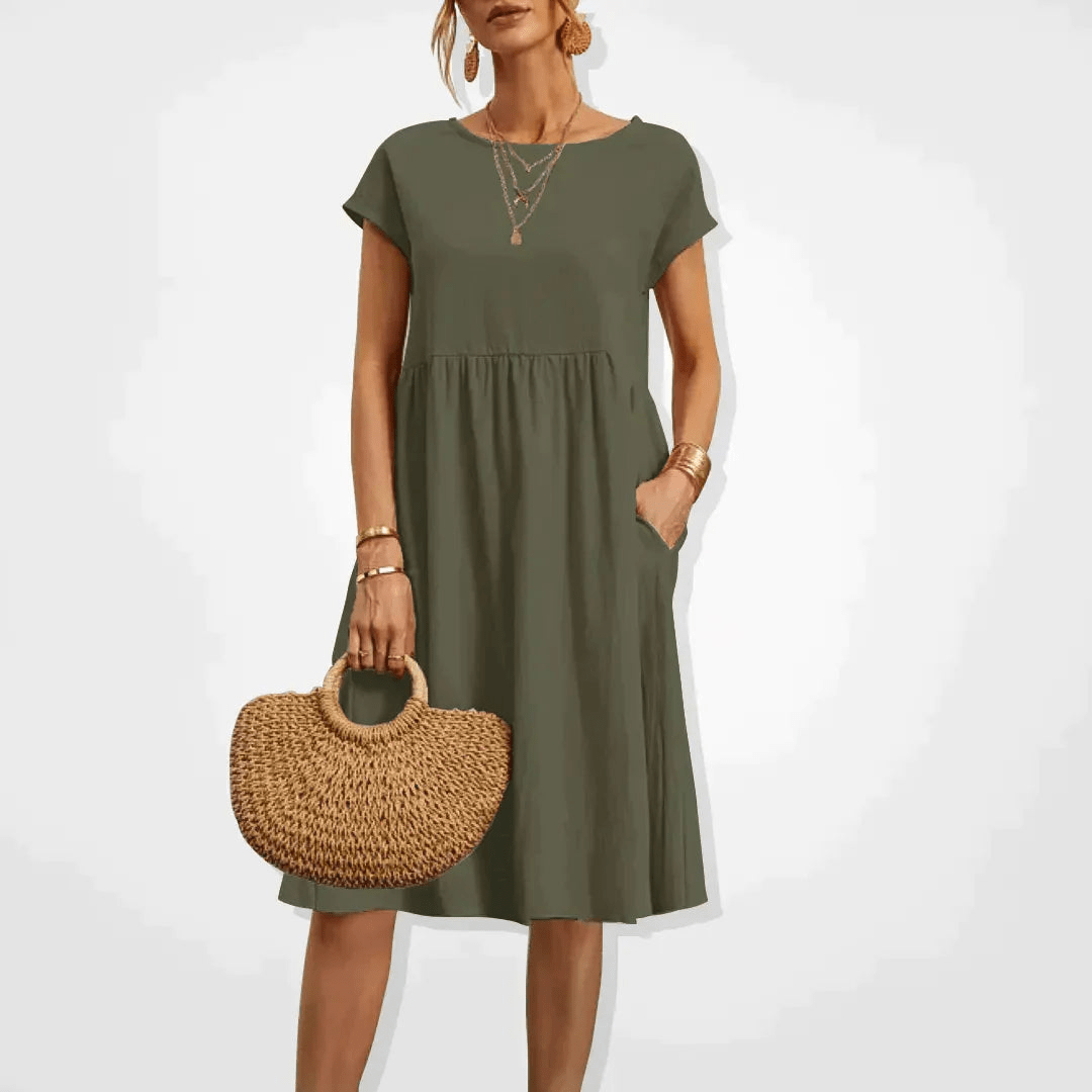 Valenzora | Women's Dress Stylish Midi Dress Summery Elegance
