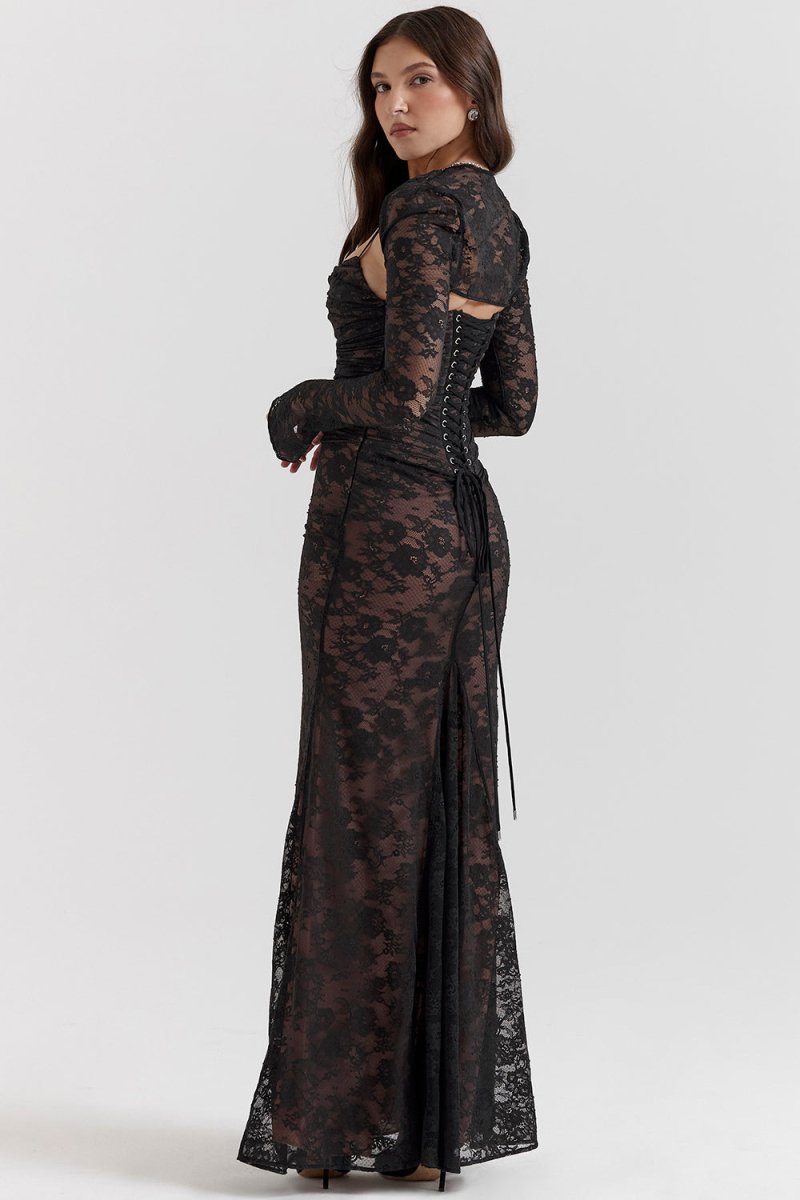 Valenzora - Elegantes Korsett-Bodycon-Kleid für Damen mit Schnürung in der Taille