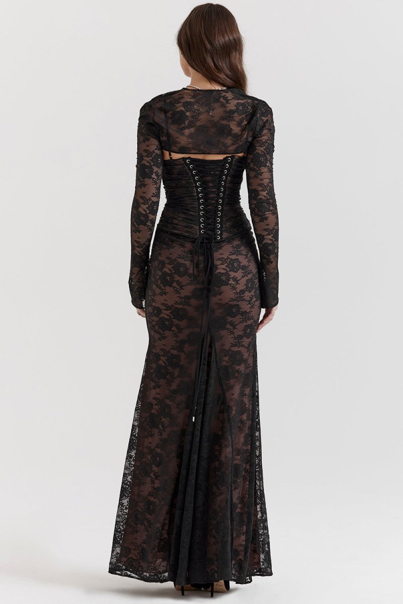 Valenzora - Elegantes Korsett-Bodycon-Kleid für Damen mit Schnürung in der Taille