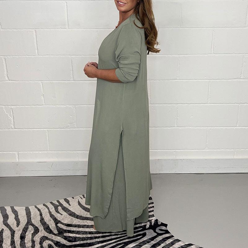 Valenzora | Two-piece leisure suit with long top and matching trousers