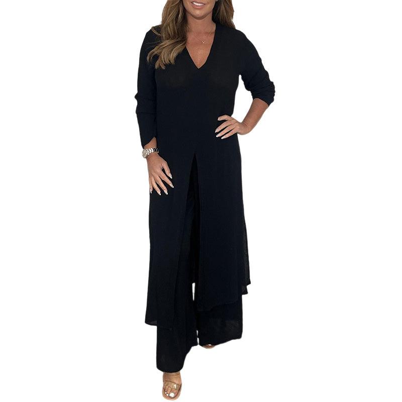 Valenzora | Two-piece leisure suit with long top and matching trousers