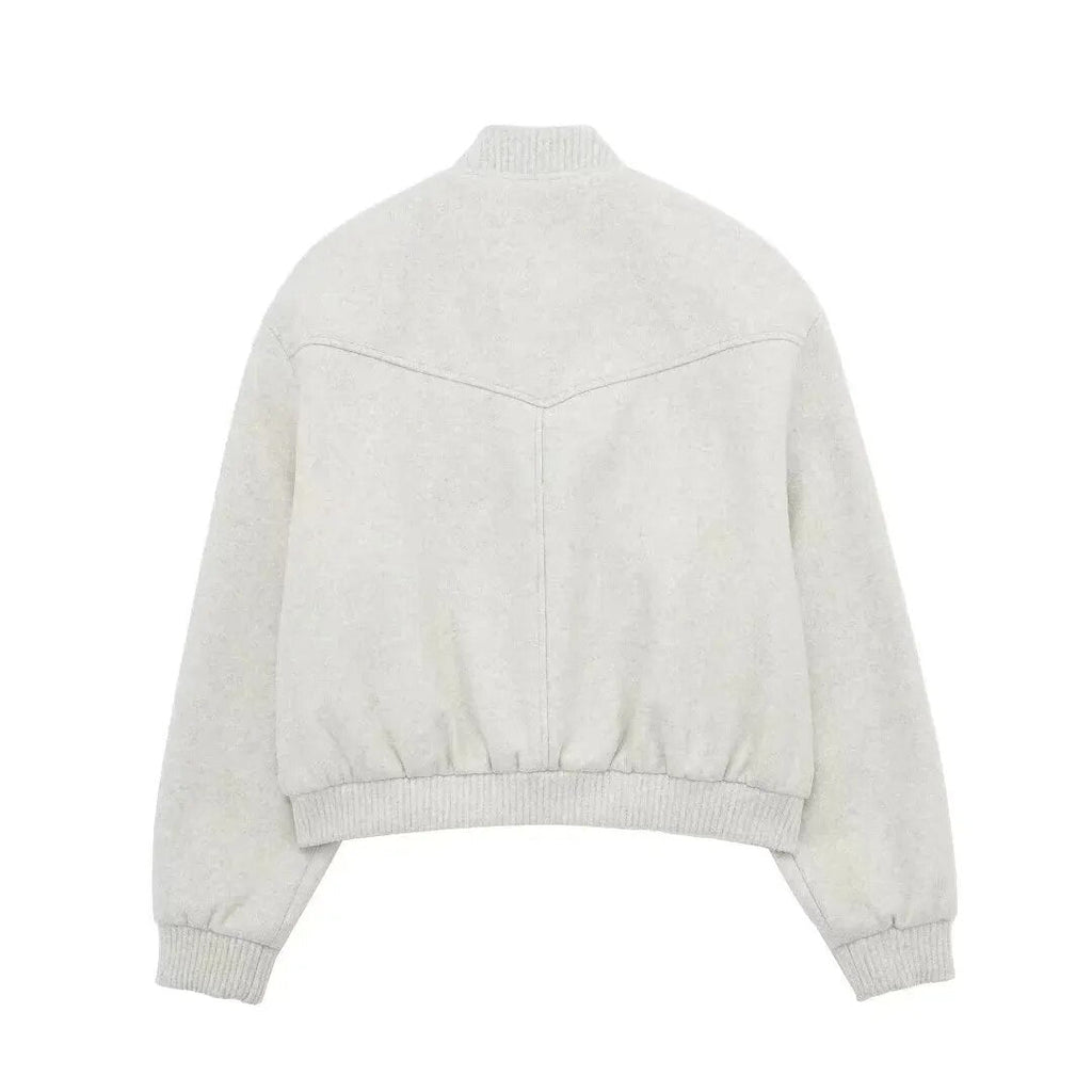 Valenzora - Women's cropped bomber jacket for casual street style