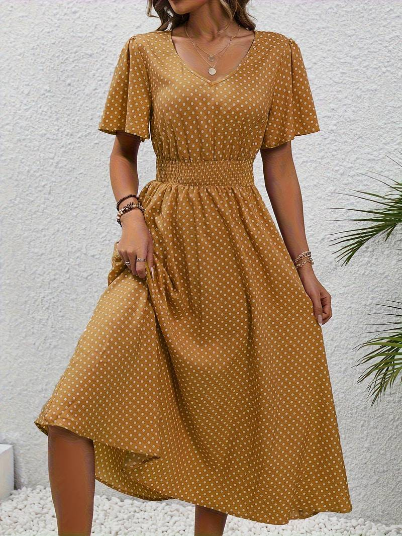 Valenzora | Airy midi summer dress Chic