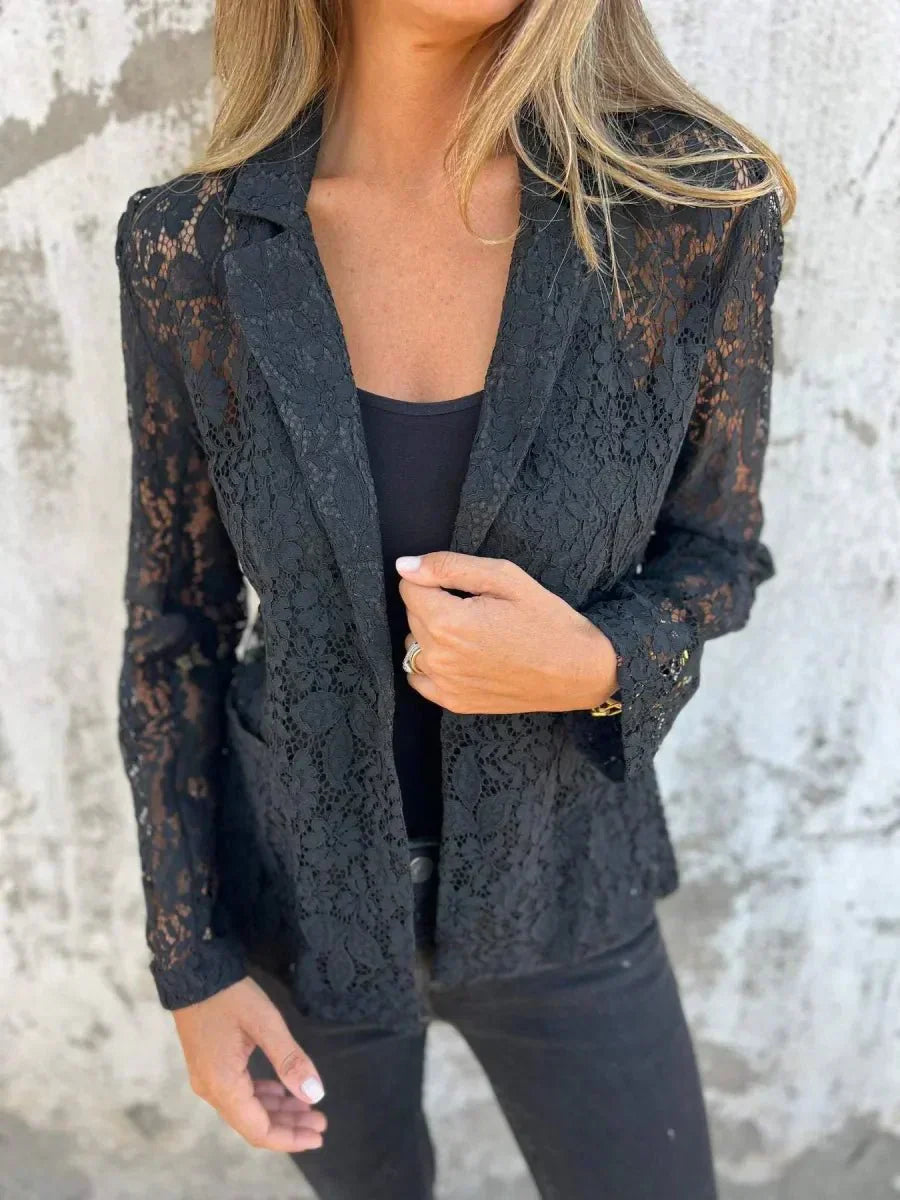 Valenzora | Elegant blue jacket in slim fit