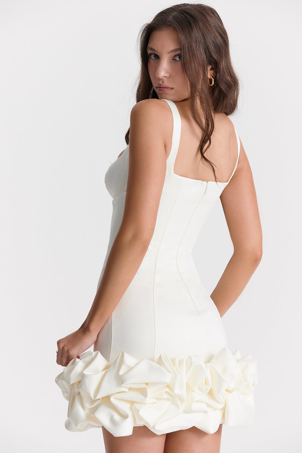 Valenzora | Ärmelloses Kleid mit Rüschensaum für Damen