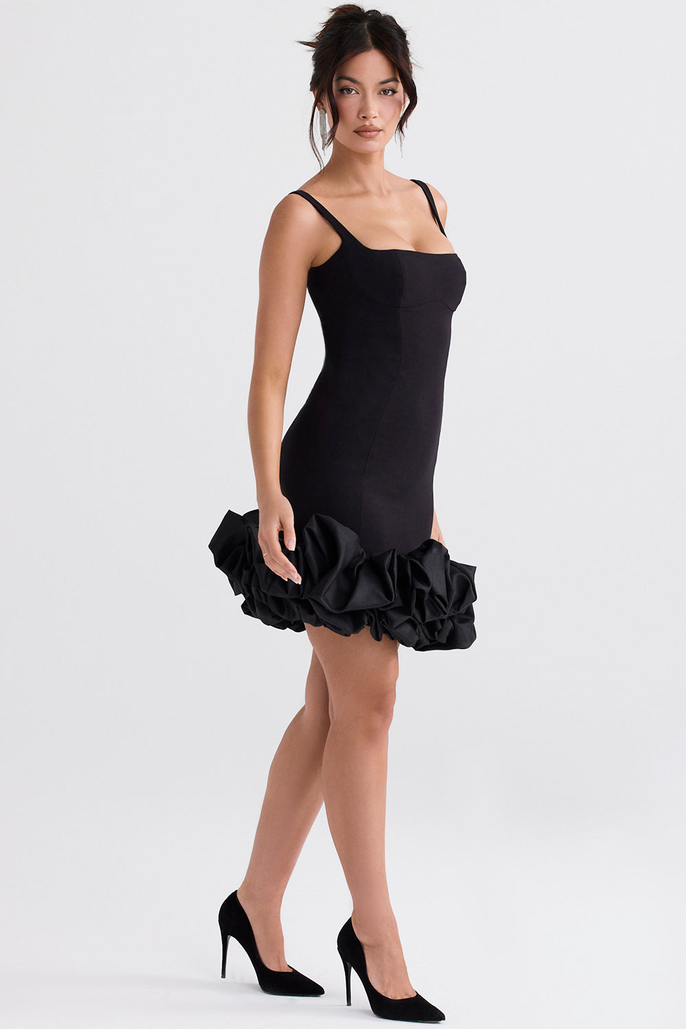 Valenzora | Ärmelloses Kleid mit Rüschensaum für Damen