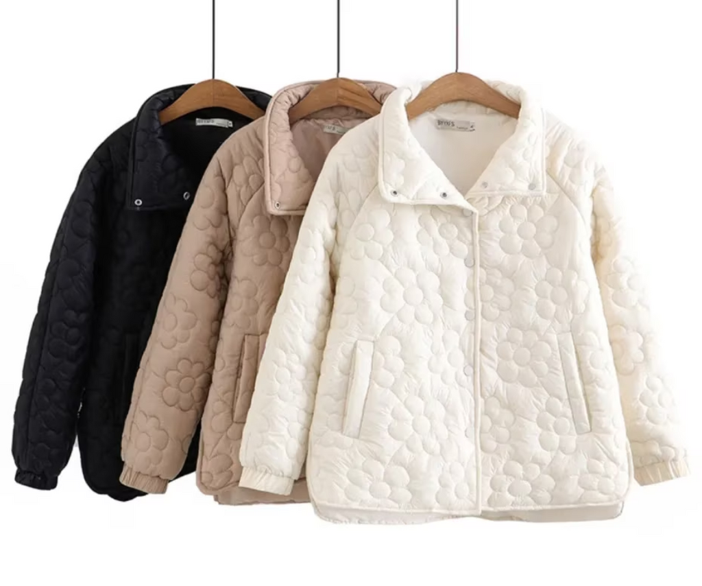 Warmly padded jacket, elegant