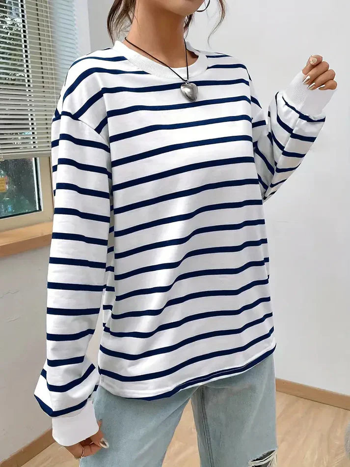 Valenzora | Striped Sweatshirt for Women