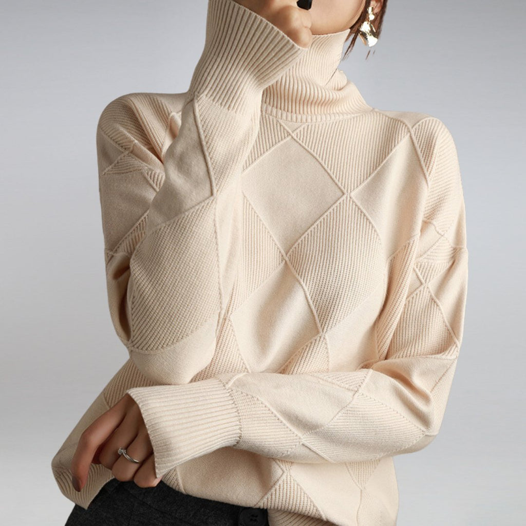 Valenzora | Luxuriöser Kaschmir-Rollkragenpullover für Damen für Wärme und Eleganz