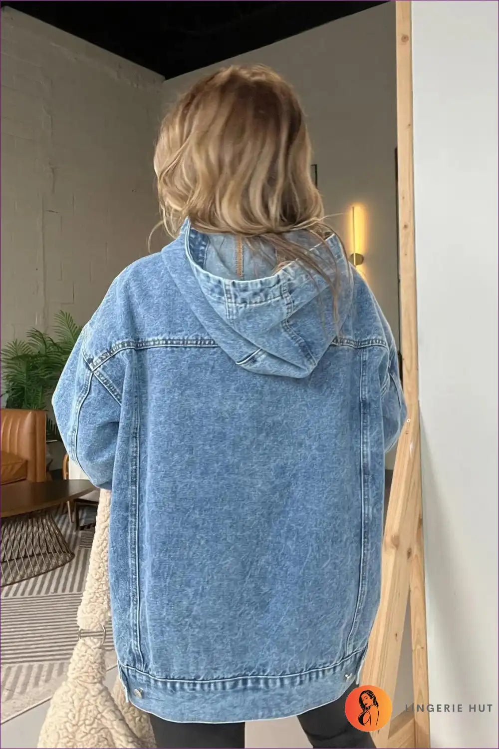 Valenzora | Stylisher lässiger Jeans-Hoodie – Mühelos cool