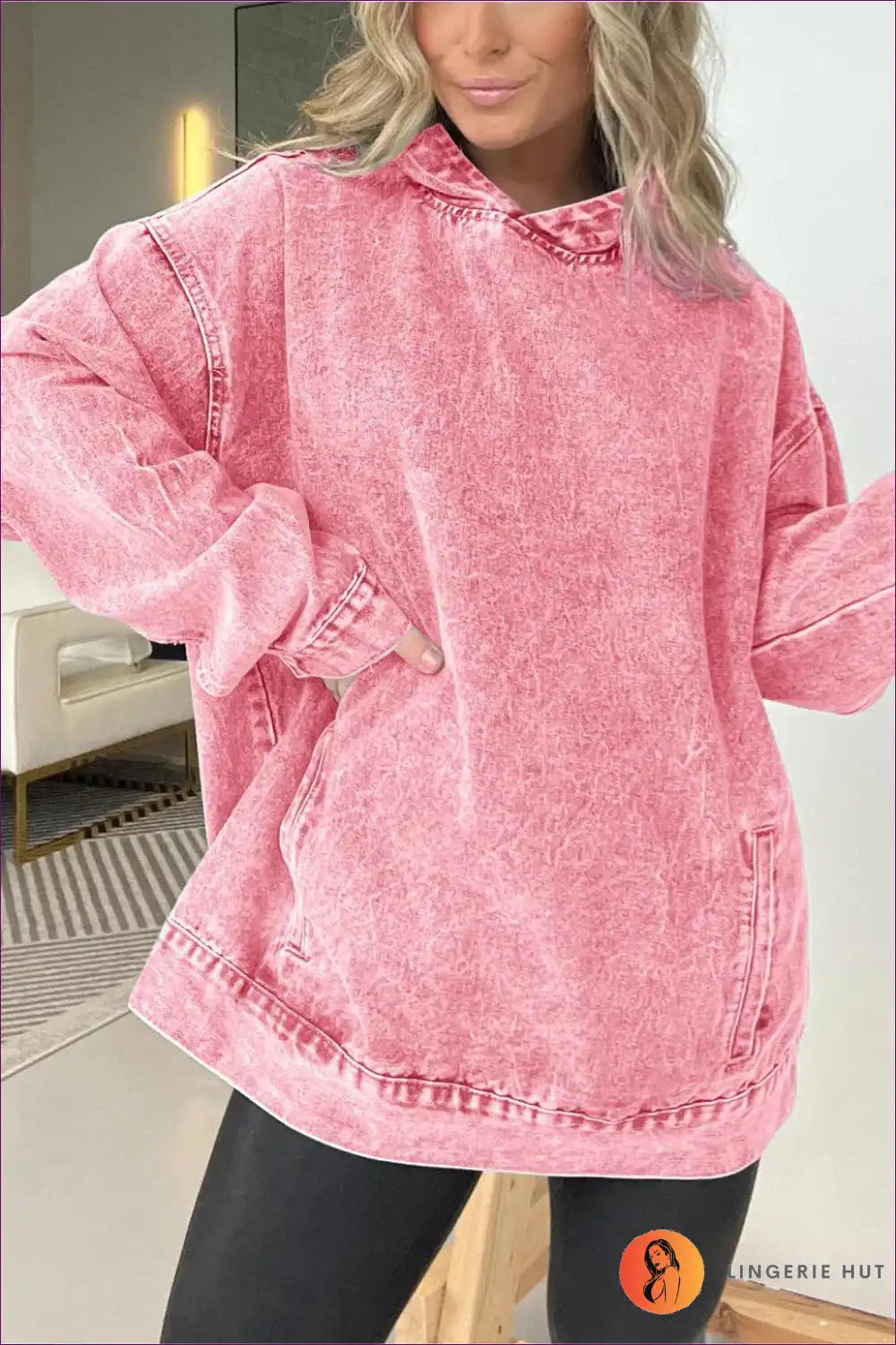 Valenzora | Stylisher lässiger Jeans-Hoodie – Mühelos cool