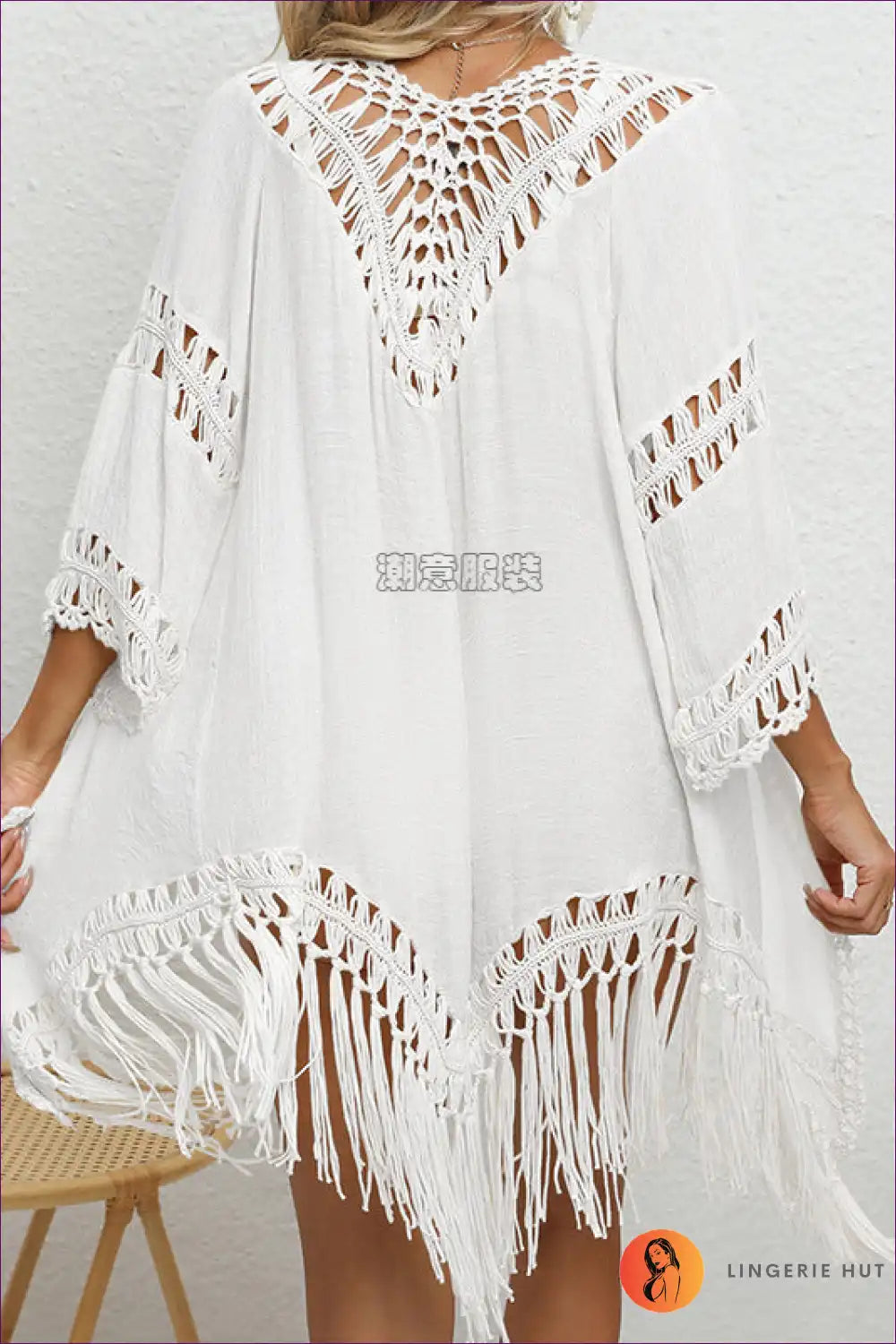 Valenzora | Gehäkelte Quasten-Strandjacke – Böhmischer Sonnenschutz mit Stil