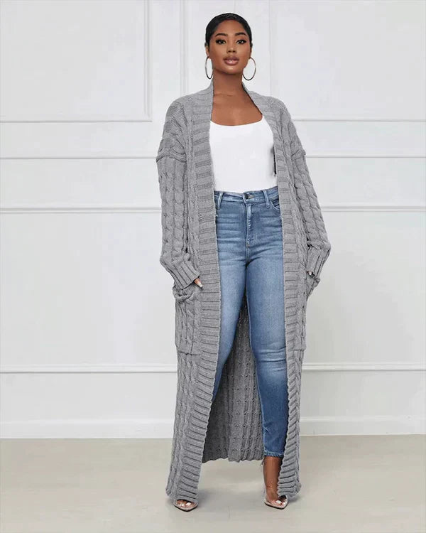 Valenzora Cardigan | Stylish, trendy oversized knitted vest for women