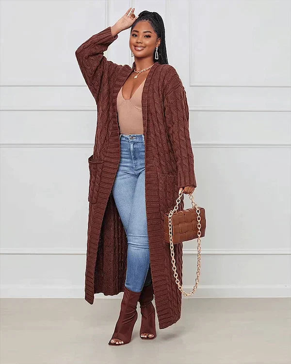 Valenzora Cardigan | Stylish, trendy oversized knitted vest for women