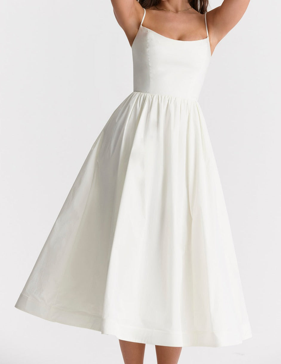 Valenzora | Elegant midi dress look