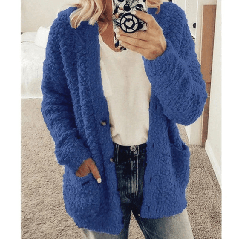 Valenzora | Soft cardigan, warm women's sweater, fluffy design