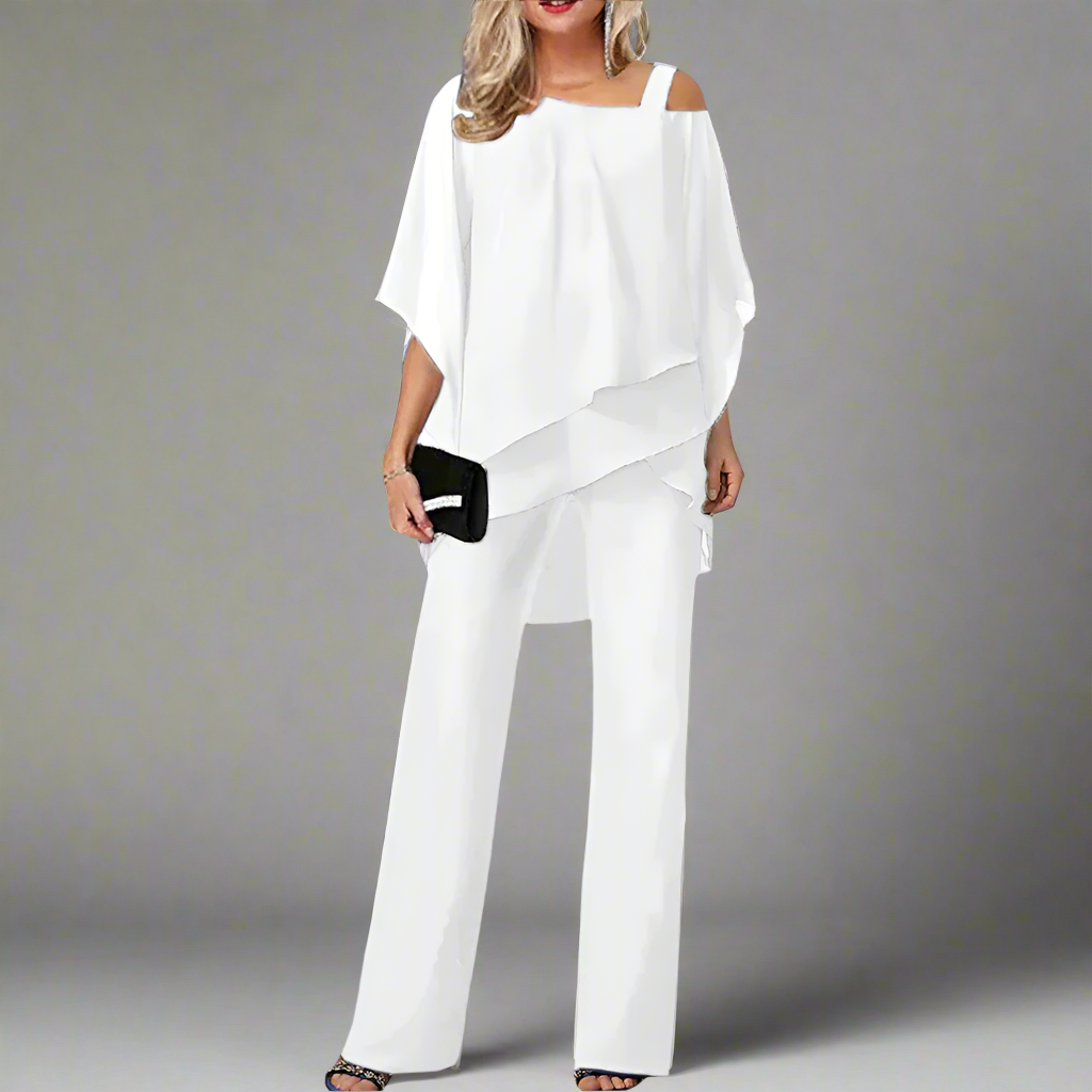 Valenzora | Chiffon Set for Women - Elegant Set for Festive Evenings