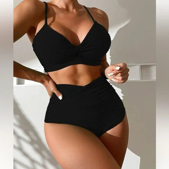 Valenzora | Push-up Bikini - Damen - Hoher Bund und flacher Schnitt für den Sommer-Look