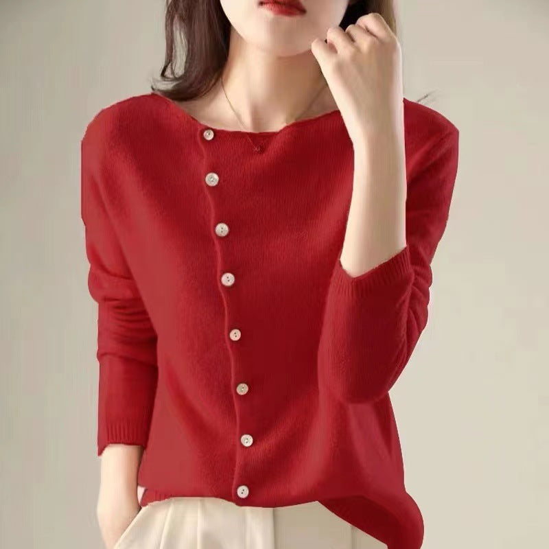 Valenzora | Soft cardigan with elegant button closure