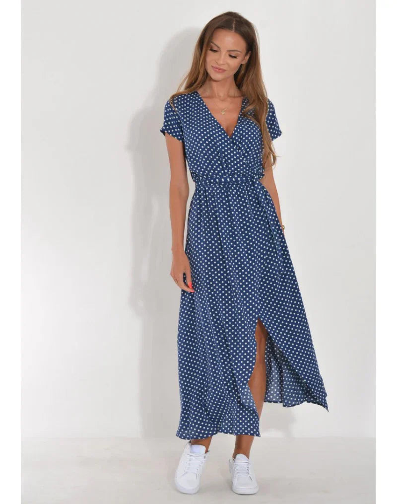 Eva™ – Elegantes V-Ausschnitt-Kleid