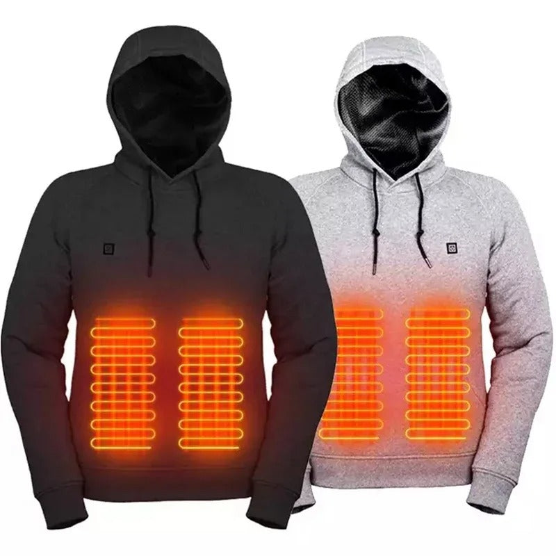 Valenzora Hoodies, USB electric heating lightweight hooded sweatshirts jacket