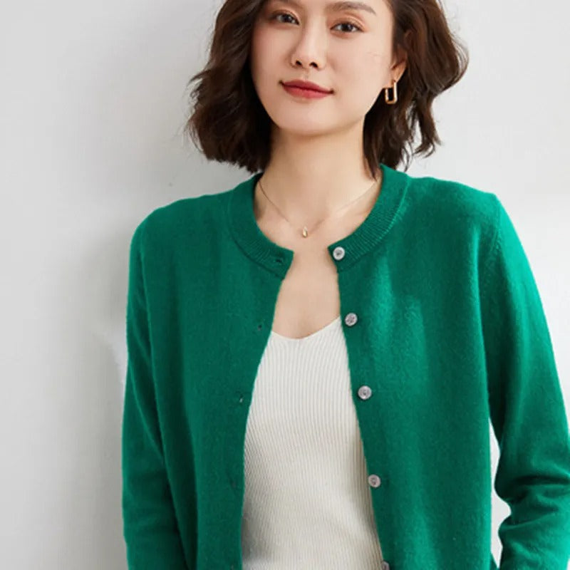 Valenzora O-neck knitted pullover