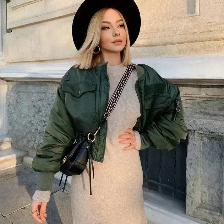 Valenzora | vielseitige Damen Bomberjacke