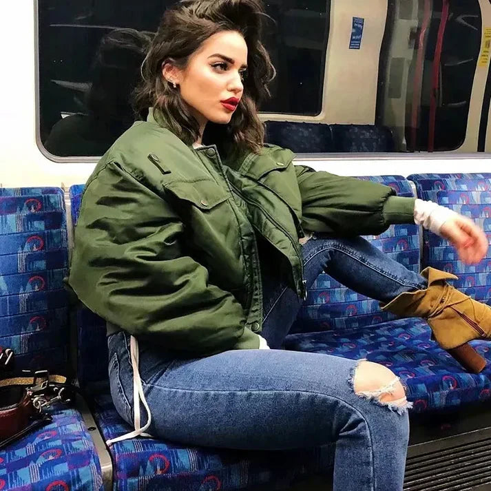 Valenzora | vielseitige Damen Bomberjacke
